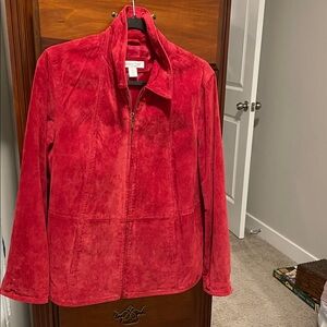 Coldwater Creek Vibrant Red Utility Jacket